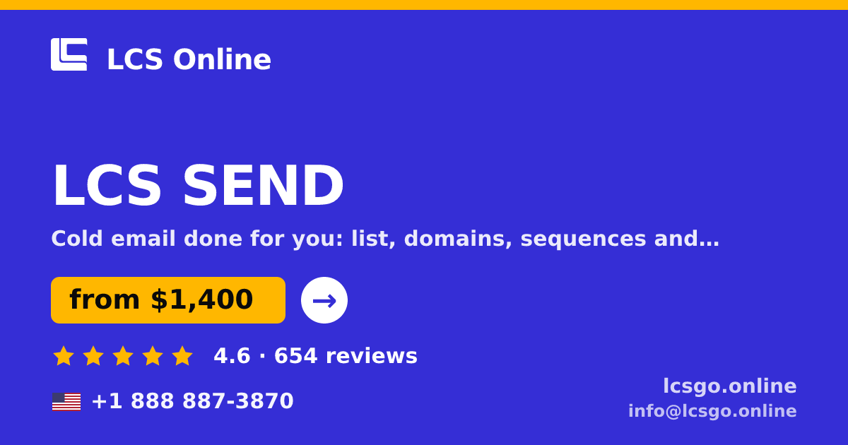 LCS SEND in the USA — from $1,400/mo, rated 4.6/5 by 654 clients. LCS Online.