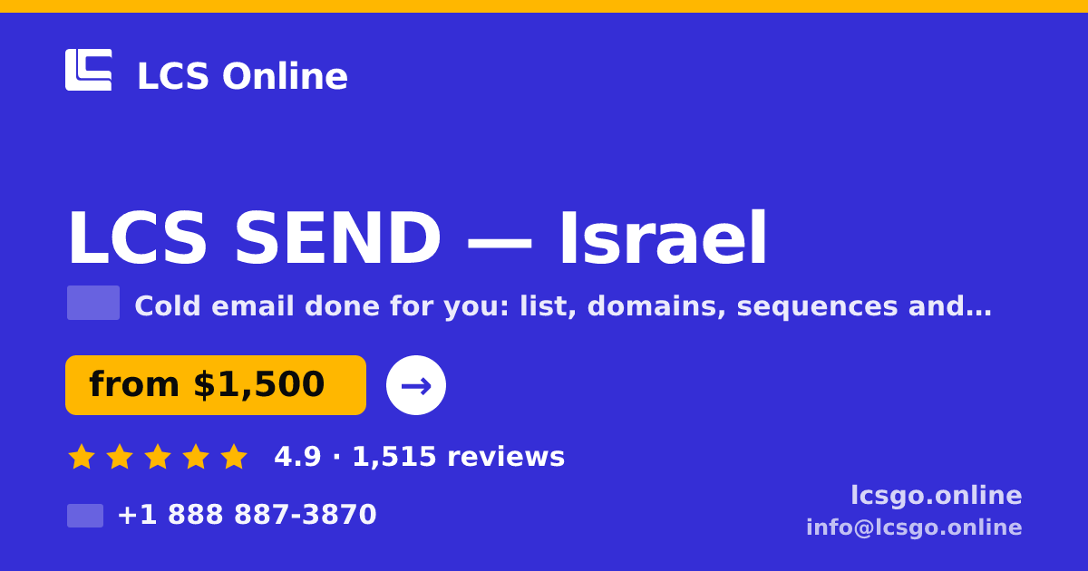 LCS SEND in Jerusalem — from $1,900/mo, rated 4.8/5 by 706 clients. LCS Online.