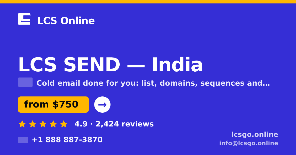 LCS SEND in India — from $750/mo, rated 4.9/5 by 2424 clients. LCS Online.