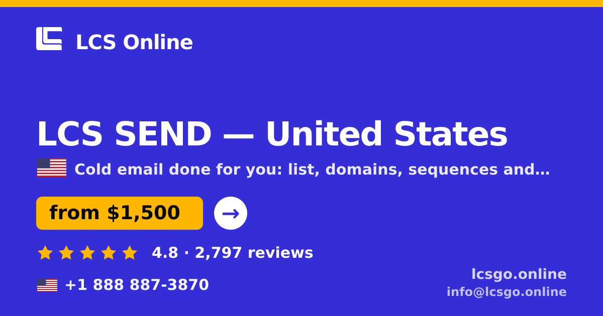 LCS SEND in United States — from $1,500/mo, rated 4.8/5 by 2797 clients. LCS Online.
