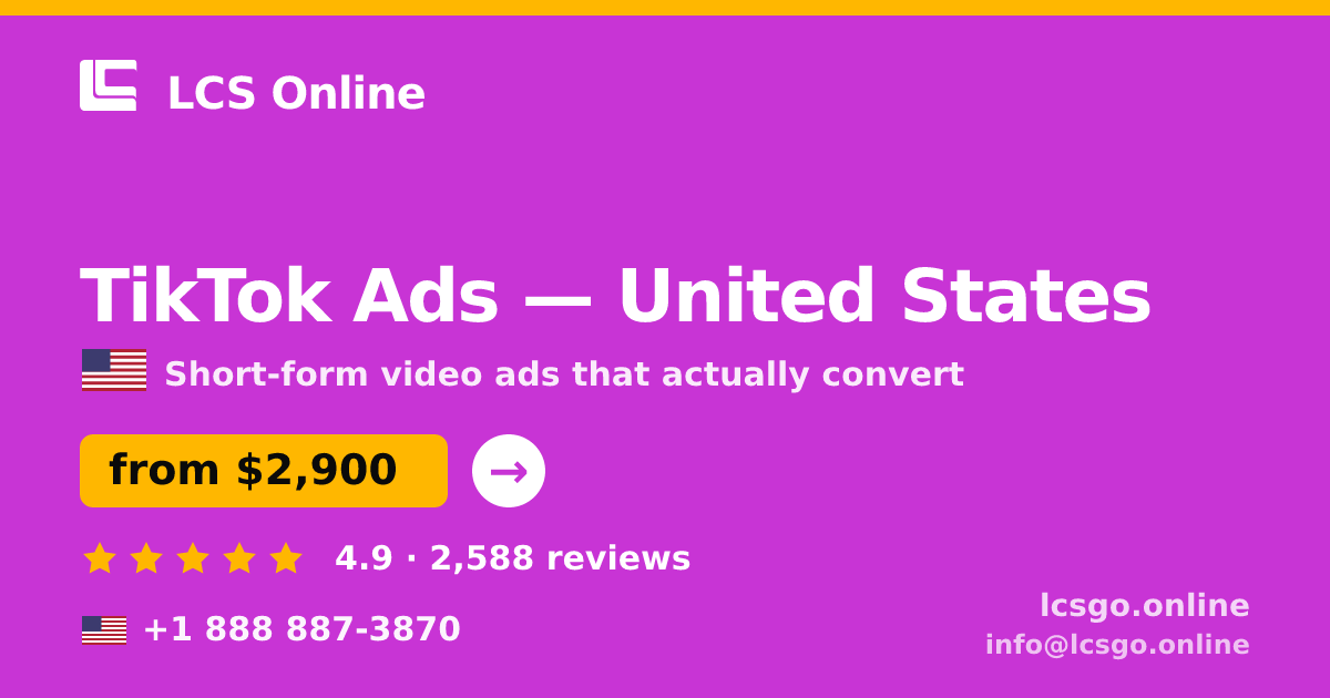 TikTok Ads in Charlotte — from $2,100/mo, rated 4.8/5 by 3012 clients. LCS Online.